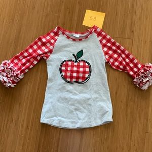 Apple 3/4 sleeve shirt